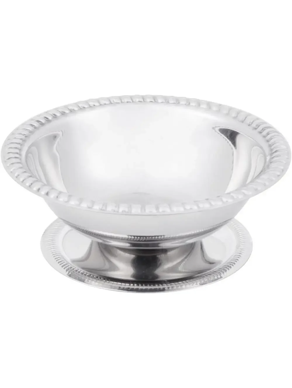 Vollrath 48003 3 1/2 oz Footed Sherbet Dish Stainless Steel Lot of 7 China